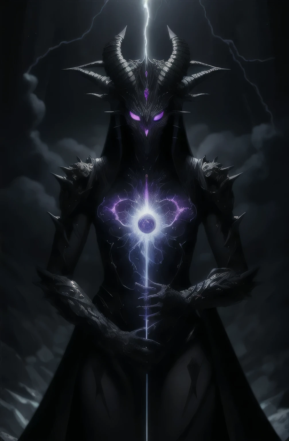 (masterpiece, best quality, detailed), simple background, empty room, (horridtarot), (glow:1.2), portrait, 1girl, long robe, mask, holding scales, draconictech, mist, BREAK, (style-swirlmagic:0.4), lightning background, backlighting, masterpiece, awesome quality, hyper detailed, night demon astral, astral, aphelion, baphomet, shadow tendrills, multiple faces, women, omnipotent, infinite, psychedelic,