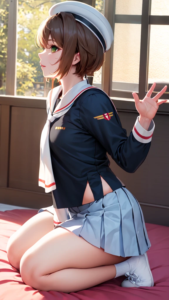 Shigure Kai 3 KanColleStain ( (red buruma,gym uniform,))masterpiece (Stain by pussyjuice from crotch.). 8K High Resolution insanely detailedinsanely detailed eyes insanely detailed face、insanely detailed body、insanely detailed skin