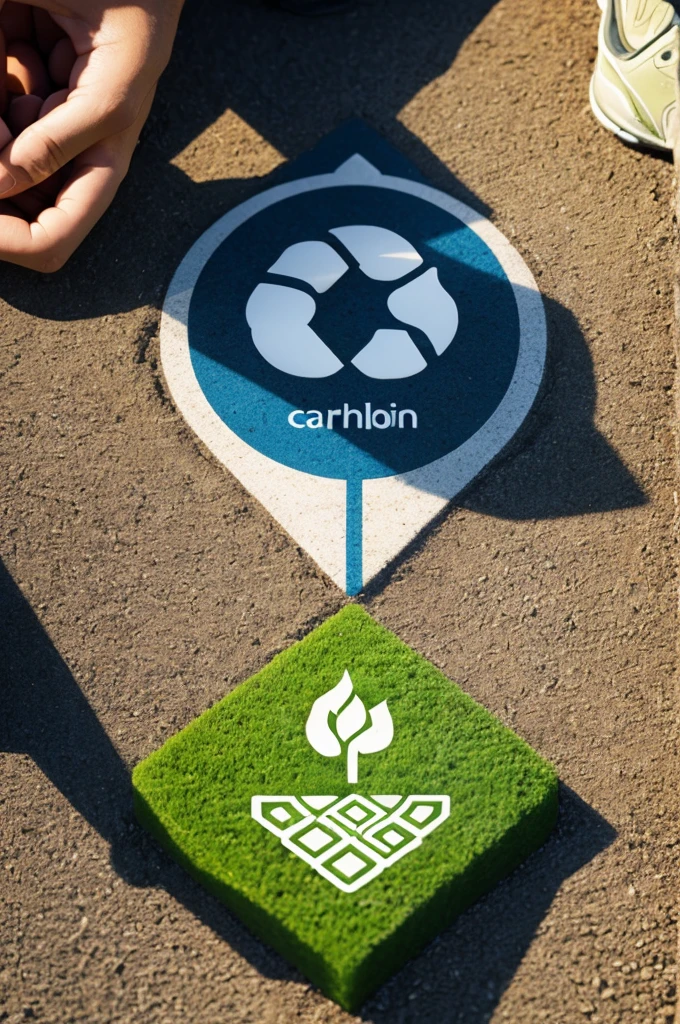 another logo about the carbon footprint that can make in a company 