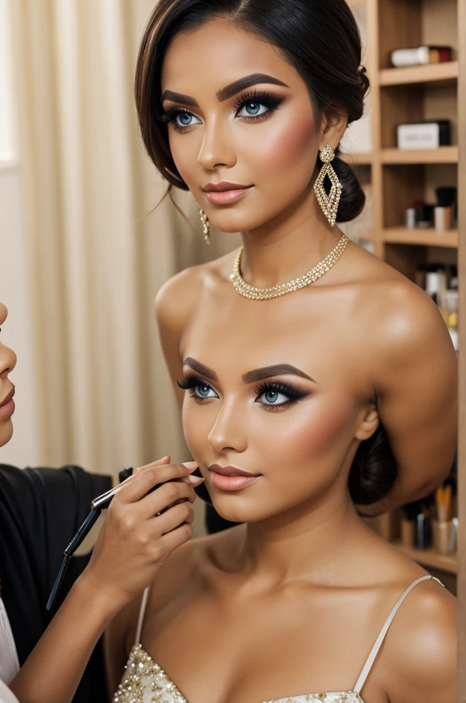 Makeup for fiucsa dress