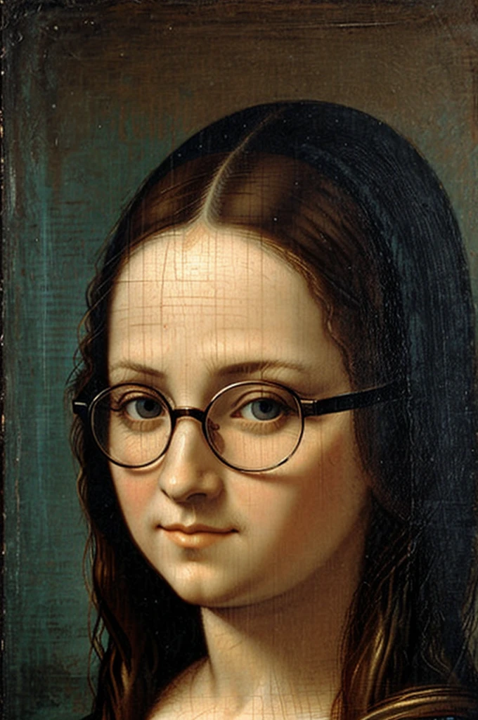 monalisa with glasses