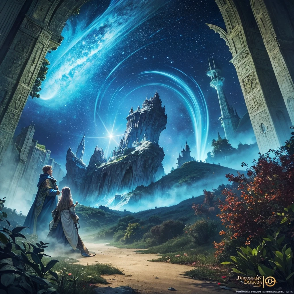 a wizard going through a portal to visit the ancient lemuria, award winning illustration, highly detailed, friendly colors, happy vibes, epic fantasy scene, intricate details, magical energy, glowing portal, mystical atmosphere, beautiful landscape, enchanted forest, stunning vista, serene ambiance, vibrant hues, warm lighting, ethereal energy, awe-inspiring composition, captivating story, masterful artistry, photorealistic quality, cinematic perspective, fantastical elements, dramatic lighting, dreamlike quality, imaginative design, seamless integration, exquisite rendering, flawless execution, breathtaking visuals