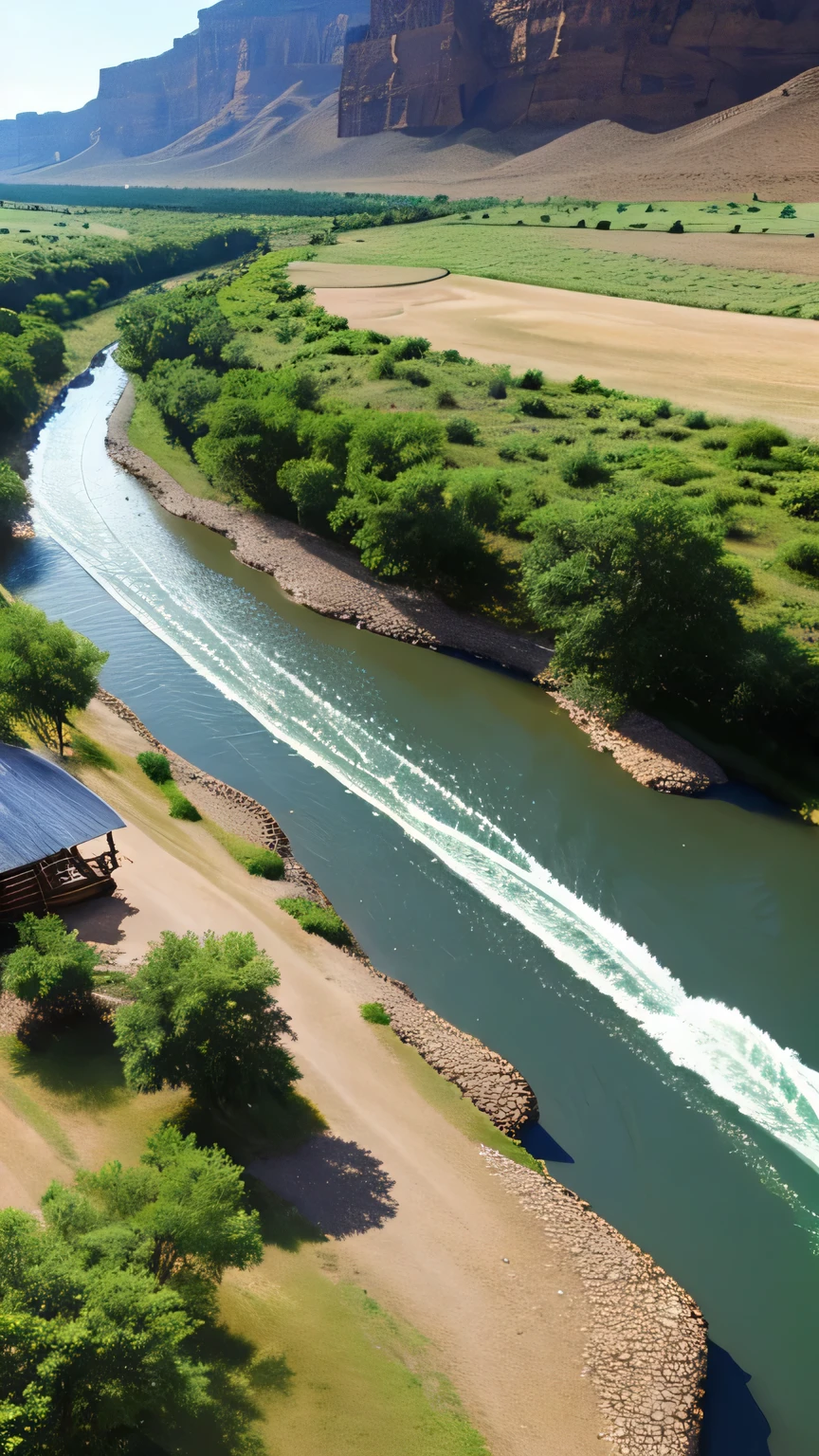 create a river with summer mintanas