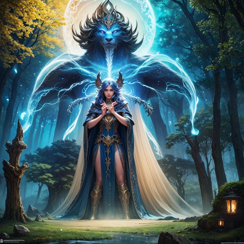 a wizard in the ancient lemuria, award winning illustration, highly detailed, friendly colors, happy vibes, epic fantasy scene, intricate details, magical energy, glowing portal, mystical atmosphere, beautiful landscape, enchanted forest, stunning vista, serene ambiance, vibrant hues, warm lighting, ethereal energy, awe-inspiring composition, captivating story, masterful artistry, photorealistic quality, cinematic perspective, fantastical elements, dramatic lighting, dreamlike quality, imaginative design, seamless integration, exquisite rendering, flawless execution, breathtaking visuals