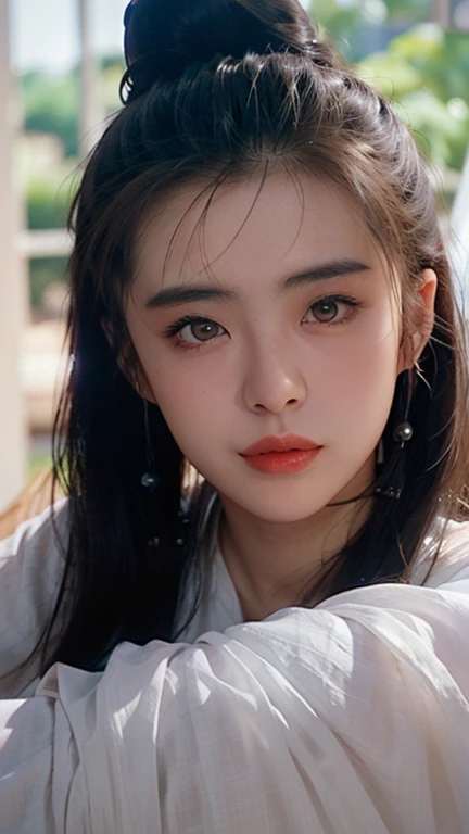 chinese ghost story,
(King of Juksian:1.1),(Ni Xiaochen:1.2),Chenbyohun,1 woman,alone,black hair,long hair,hair bun,mole,realistic,clothes,jewelry store,Lips,earring,hair bun,중국clothes,Hanfu,looking for_consolation~toion,beautiful detailed eyes,고대 중국 clothes,
(Pure white clothes:1.5),투명한 clothes,(흰clothes:1.5),
ancient background,calligraphy background,very long hair,(sheer curtain:1.3),gauze curtains,strap lift,tear,Eyes through hair,wallpaper,huge file size,Chinese~toion,Chinese art,Shukezouma,Foreshortening,~~to_아래to,, best quality , masterpiece, illustrated~toion, very delicious~toe and beautiful, very detailed ,CG,unity,8k wallpaper, amazing, in detail, masterpiece, best quality,official art,very detailed CG unity 8k wallpaper,absurd, incredibly absurd, huge file size , very detailed, mackerel, very detailed,beautiful and delicate girl, very detailed eyes and face, beautiful detailed eyes,얼굴to 빛을 비추다,