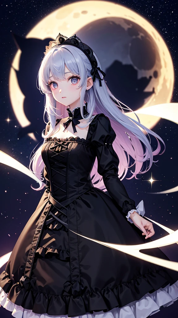 Princess　Gothic　Lolita　dress　night　moon