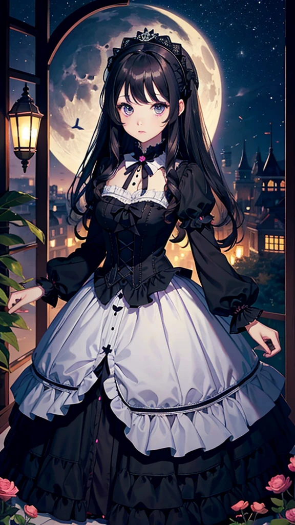 Princess Gothic Lolita dress night moon