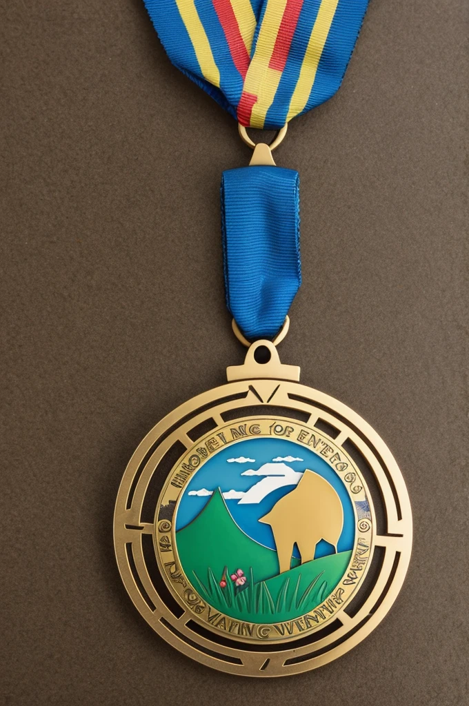 A medal for caring for the environment for children