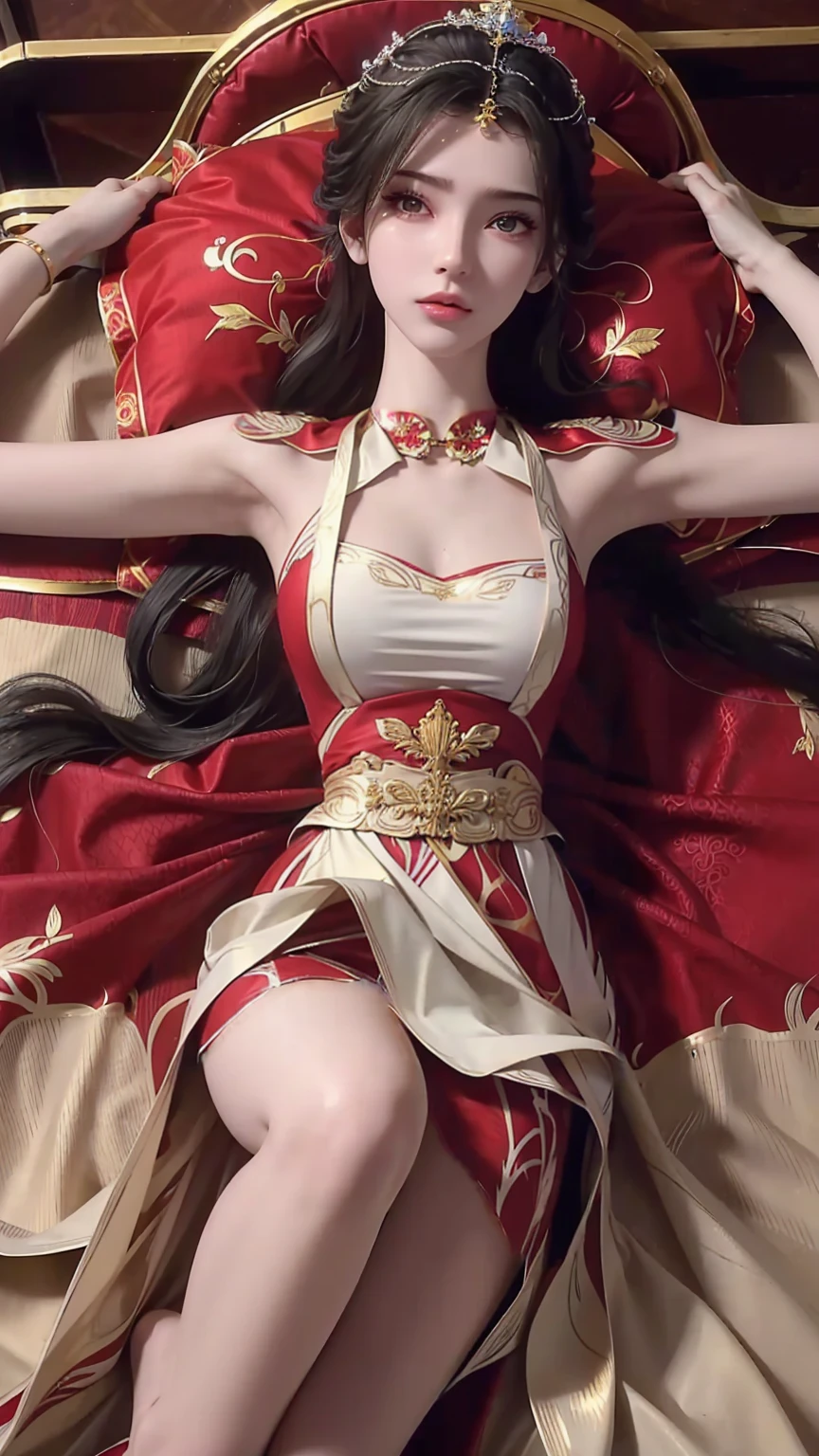 Red clothes，Red dress，Red Chinese wedding dress