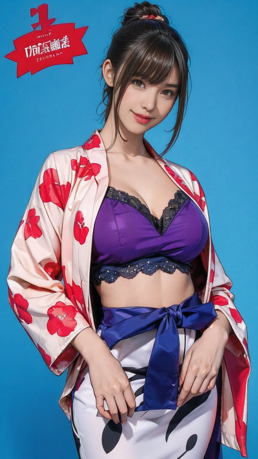 10:24:23
((masterpiece)),(((Highest quality))),((Reference Sheet, Character Design)), Highest quality,masterpiece,Ultra-high resolution,Original photo,Ultra-high resolution,Three beautiful women,Flashy makeup using red eyeshadow,Big smile,Short cut with side waves,Wearing purple and red lace bra and sexy panties,breast enhancement:1.5,Hip Up:1.5,Walking Pose:1.5 ((masterpiece)),(((Highest quality))),((Character Designシート)),A Japanese yukata with a bright floral and flower pattern in a combination of light blue and navy blue.:1.5,Stylish sandals:1.5,The best smile:1.5,Upper Body Shot:1.5,Night fireworks background:1.5,Flashy makeup with red eyeshadow:1.5,Bun Hair:1.5,