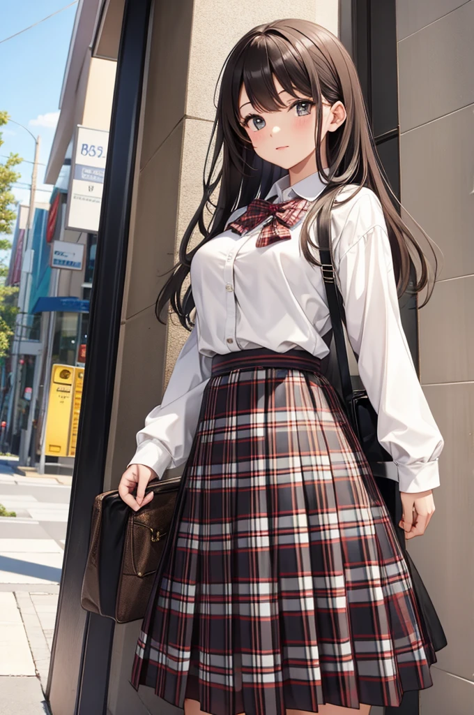 plaid skirt