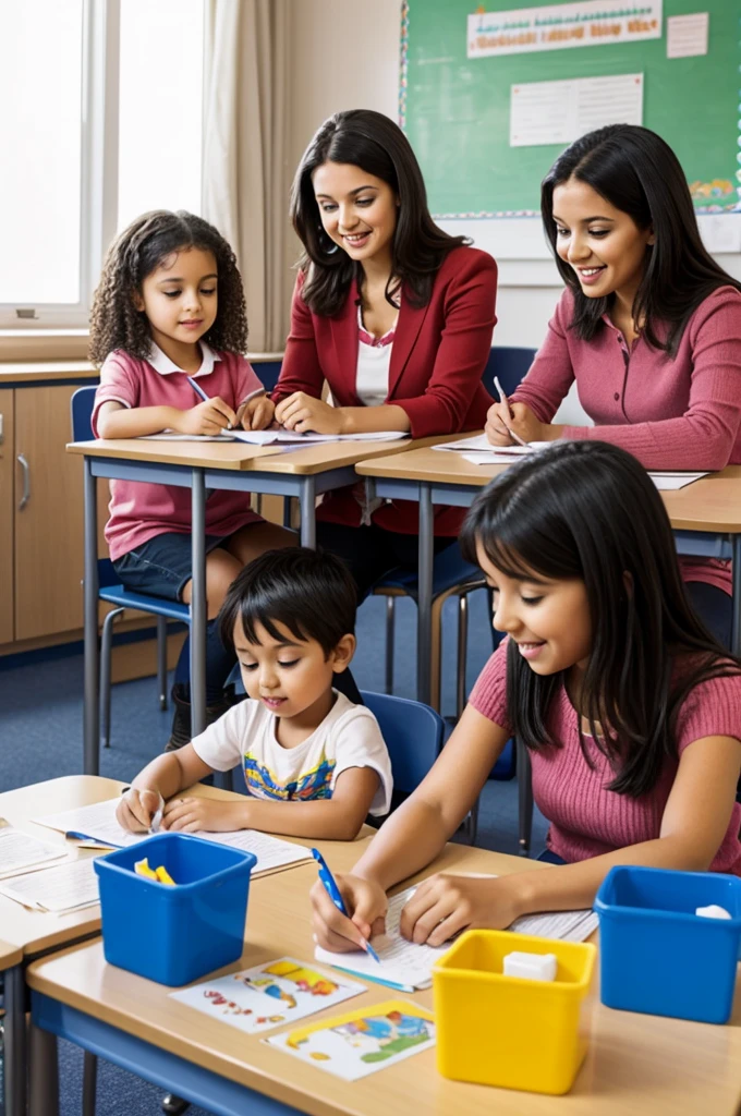Preparing for Back to School
"Describe the morning atmosphere as children get ready to go back to school after a long holiday. Include details about their feelings, what they bring, and how their parents help them."