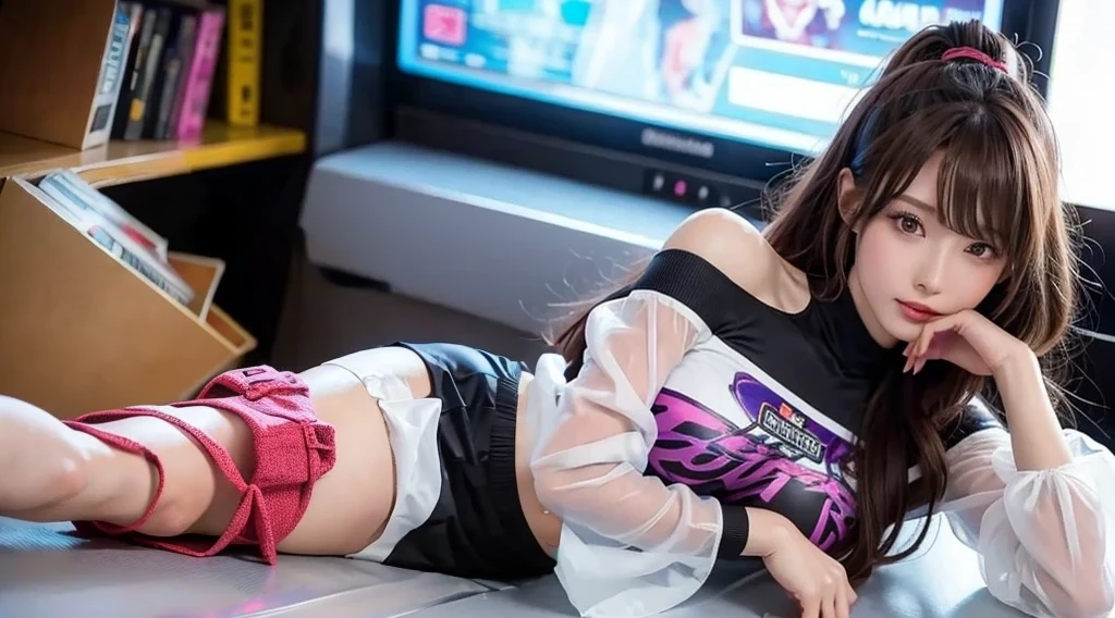 background、feet、mini skirt