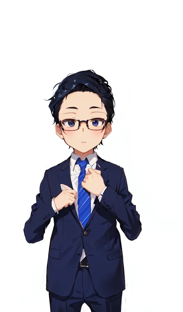 Suit and Tie、wearing glasses的动漫老男人, Wearing a suit，wearing glasses, 他Wearing a suit, Live2d Virtual YouTuber Model, Kentaro Miura manga art style, Wearing a suit, Kentaro Miura's artistic style, Wear a suit and tie, Miura Kentaro&#39;s style!!!!, Inspired by Sugiura Emerald