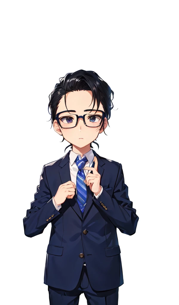 Suit and Tie、wearing glasses的动漫老男人, Wearing a suit,wearing glasses, 他Wearing a suit, Live2d Virtual YouTuber Model, Kentaro Miura manga art style, Wearing a suit, Kentaro Miura's artistic style, Wear a suit and tie, Miura Kentaro's style!!!!, Inspired by Sugiura Emerald