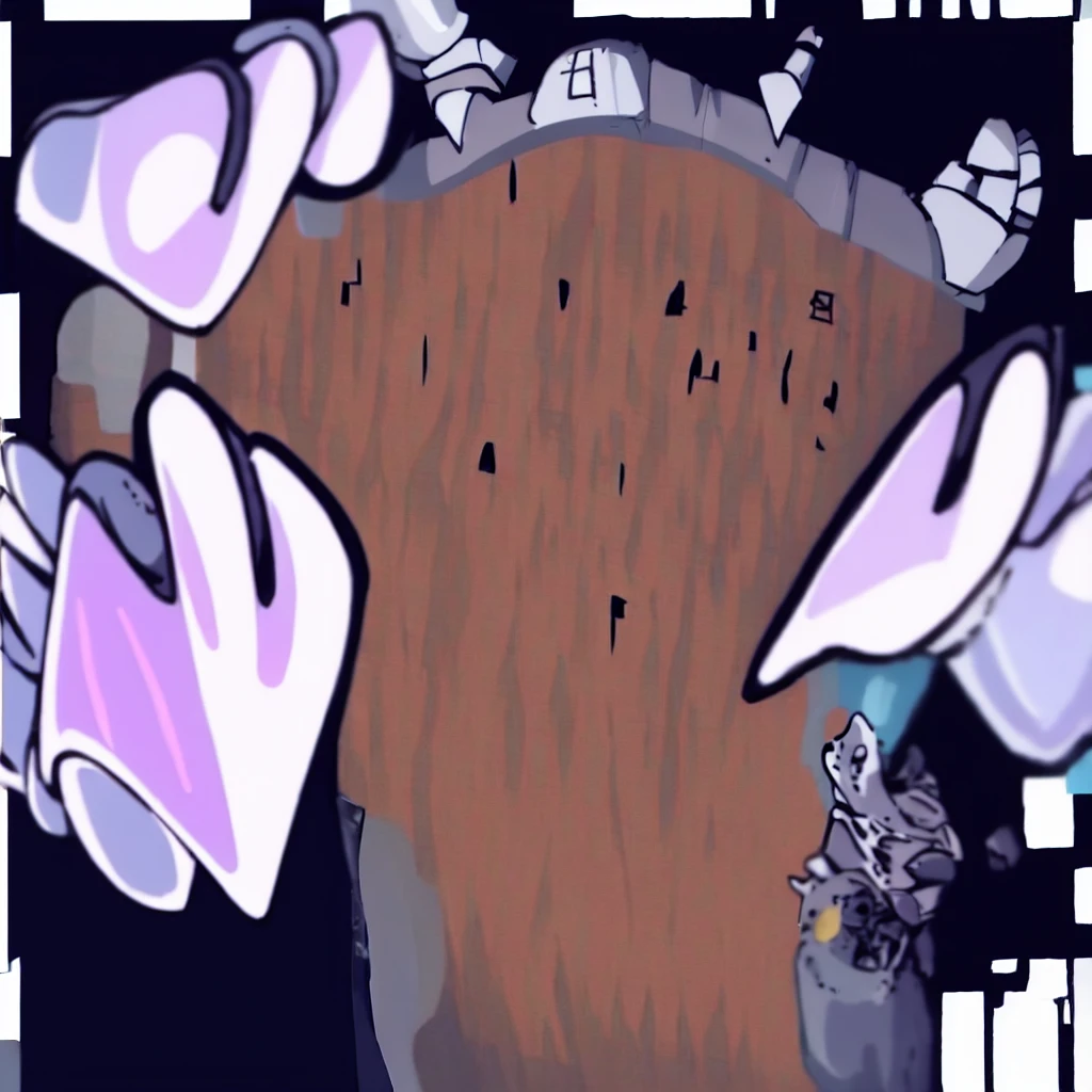 masterpiece, best quality, (helltaker:1),Dark wavy hair, Large curved horns on head, Glasses with round frames,neutral facial expression,Small bat-like wings on either side of their back, Wearing a dark turtleneck sweater,a small heart-shaped pendant around their neck, Black nail polish on their fingernails, holding up the middle finger