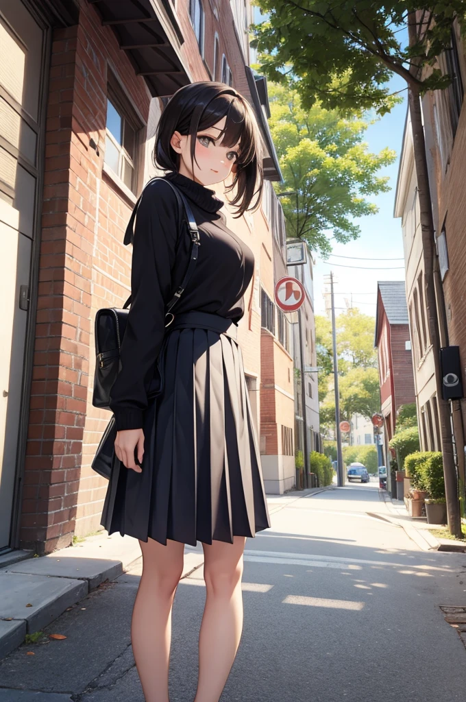 pleated skirt