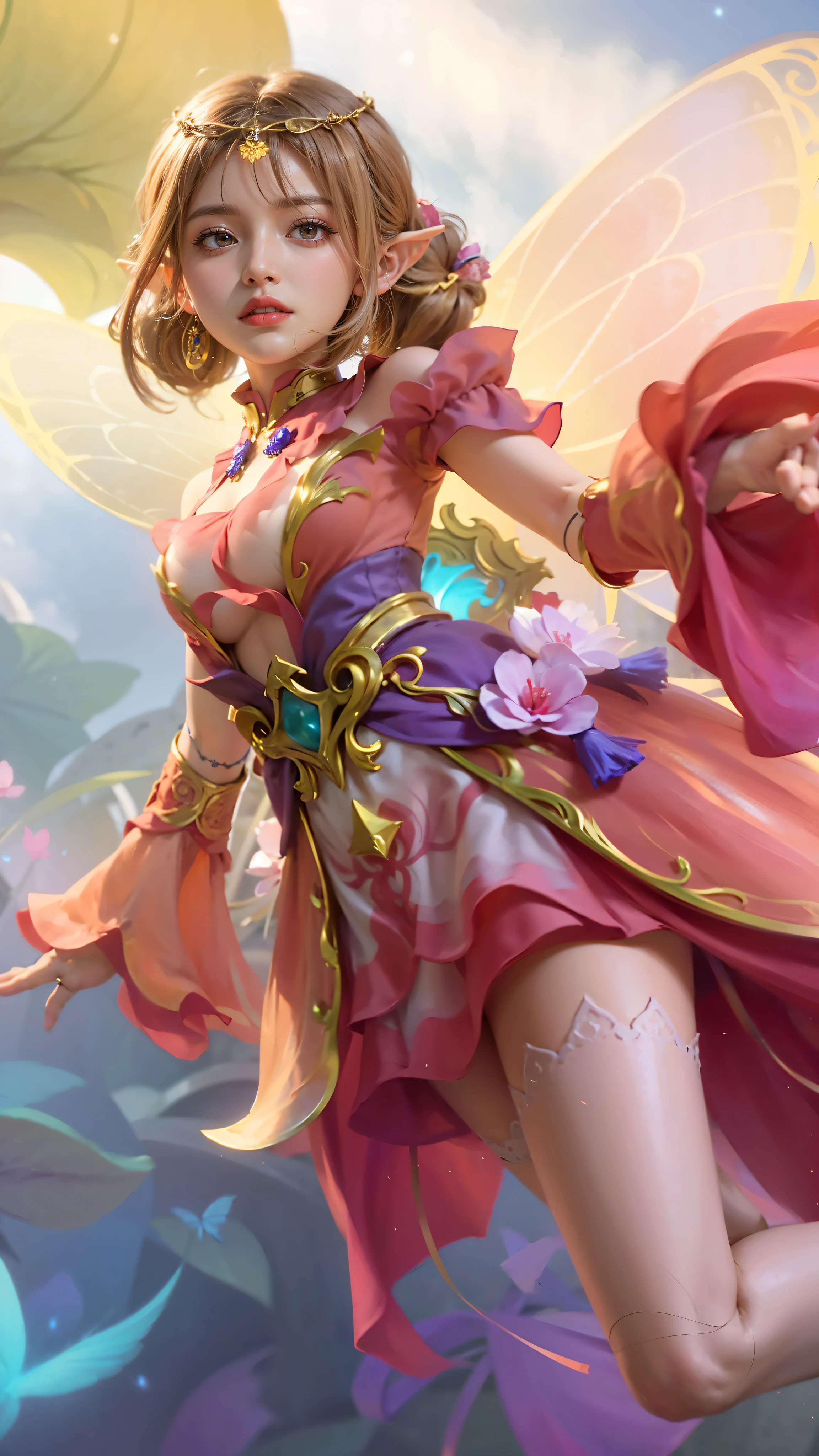 1 woman, potret, pink eyes, glowing eyes, big breast, shadowbringers cinematic, 4 k detail fantasy, a beautiful fantasy empress, game cg, xianxia fantasy, xianxia hero, 2. 5 d cgi anime fantasy artwork, cinematic goddess close shot, ruan jia and artgerm, wow 4 k detail fantasy, hyperdetailed fantasy character.