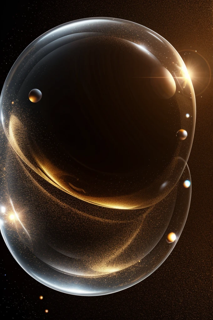 Animated bubble with brown effects