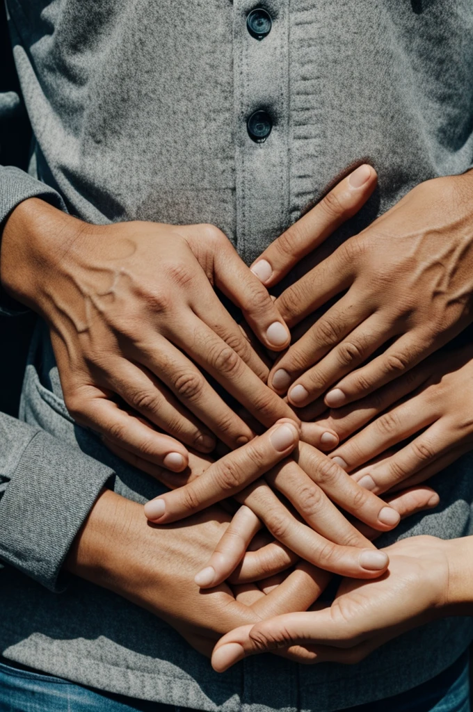 Hands explaining that something is big