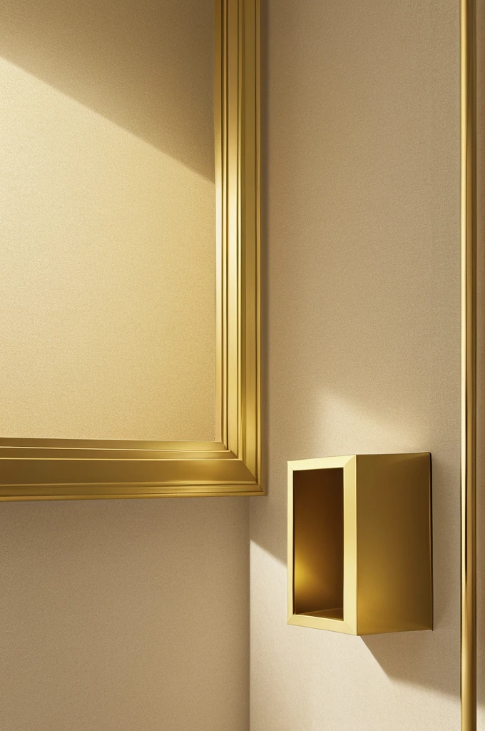 A plan & simple square wallpaper filled with light golden color & shades in all the corners