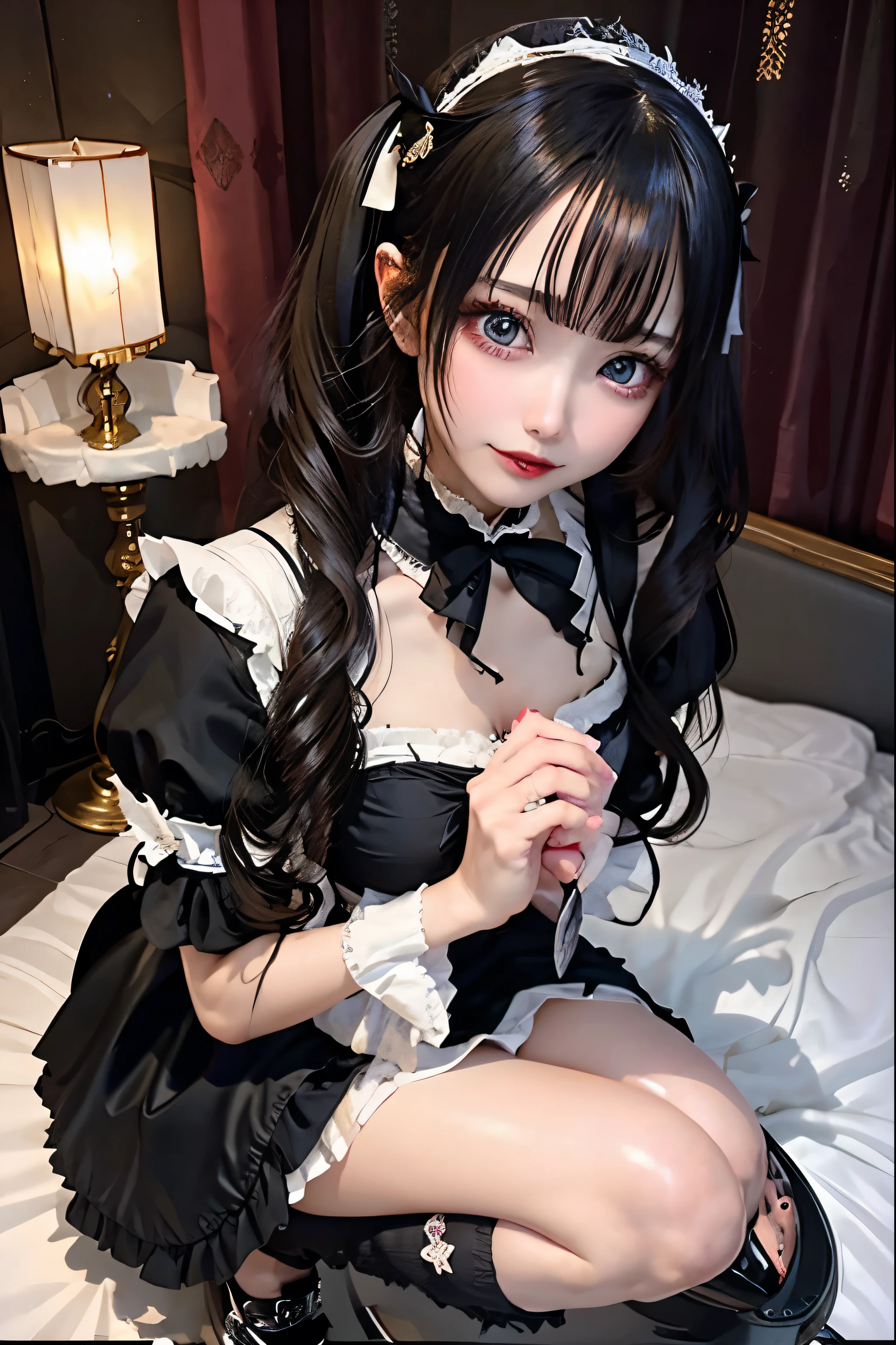 Hard Dark Gothic Makeup、Black dark eyeshadow、sad、Good skin radiance、Dark Gothicメイク、Dark smile、palace、The beauty of fragrance、24-years-old、Expression of intense sexual pleasure、Embarrassed look、Dark Gothic、Highest quality、Expression of sexual pleasure amid suffering、Drunk face、紫のMaid clothes、Mysterious、Noble、The face of someone holding it in the toilet、sexy、Loving smile、Twin tail hair、Right blue eye, Left eye is red、Super tempting pose、Platform Heel Shoes、Heavy makeup、Gothic Lolita clothes、Silver Hair、Long Hair Straight Hair、Cute Gothic Lolita Dress、Beautiful Face、elegant features、Attractive face、Stained glass is the background、Chest glistening with sweat、The room is dark、goth long dress、Bell Sleeves、Wizard Sleeve、Decadent look、Sexually excited expression、Glossy thighs wet with water、Thighs that are wet and shiny with oil、Background of a room full of roses、sad expression、Rose Maiden、The embroidery is pink、The dress has pink embroidery.、Thigh-high socks、Knee-high socks、Gentle expression、Dark black eyeshadow、Stained glass and rose background、thighs are a little thin、Female Duo、Female couple、dark church background、Stained glass、Black metal world、Dark Castle、Dark Room、Slender body、gothic long dress、Victorian dress、Small breasts、Hold the wine in your right hand、Hold the lantern in your left hand、pantyhose、Sit on the bed、The bed is covered with roses、Lying in bed、Her thighs are shining with sweat、My body is wet and shiny、Lots of glitter on the thighs、sweating、My thighs are sticky from sweating、Sweat glistening on my thighs, The whole body is sweaty and shiny、I sweated a lot.、My thighs are sweaty、My thighs are wet、My thighs are shining with sweat、A lot of sweat glistening all over the body、Slender body、