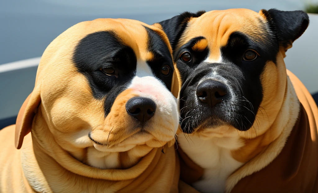 ((Highest quality)), ((masterpiece)), (detailed), round fat dog