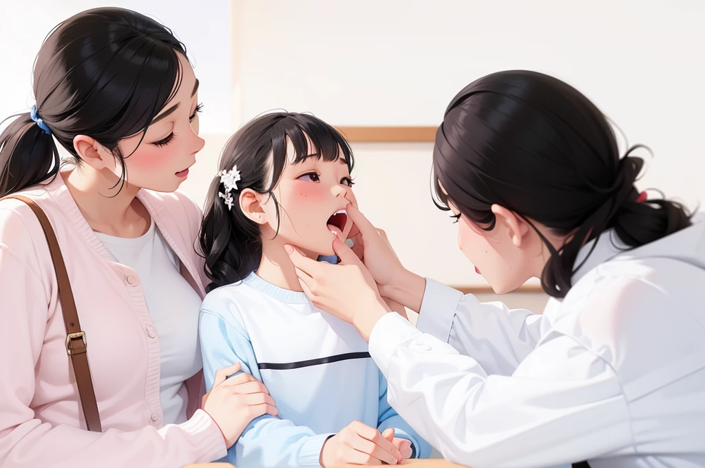 Role A(child):Mother,We're going to get orthodontics.,What preparations need to be made??
Role B(Mother):baby,First of all, we need to make sure your oral cavity is healthy.。If you have tooth decay,Make up for it first;Dirty mouth,I need to wash my teeth.。