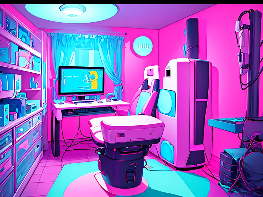 Gameroom girlroom pastel vtubeBG livestream