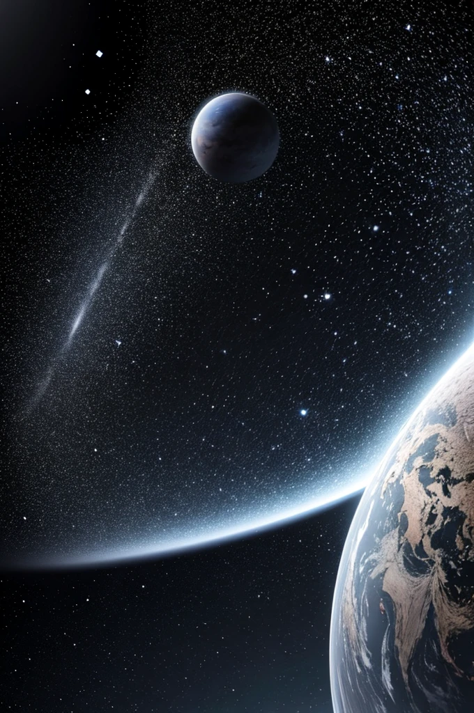 Big Bang, singularity, stars, world, planets, blackandwhite, 3d