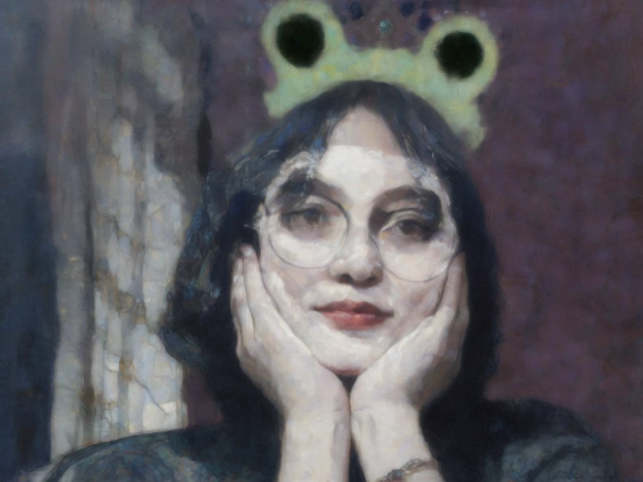 Queen, crown, by Pierre Bonnard, best quality, masterpiece, very aesthetic, perfect composition, intricate details, ultra-detailed