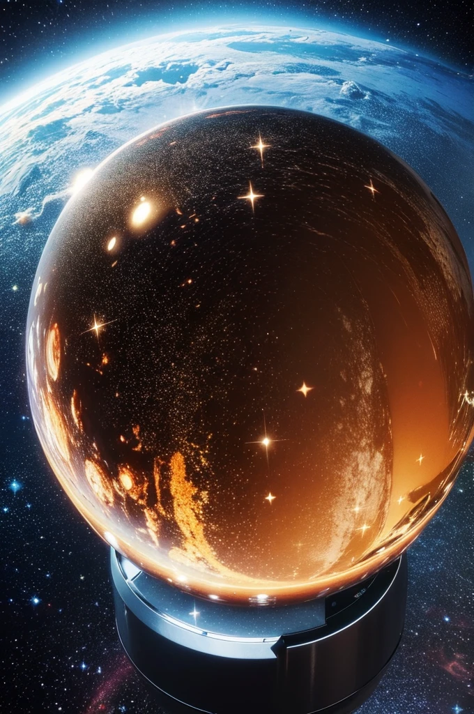 Big Bang, space, stars, world, 3d, metallic