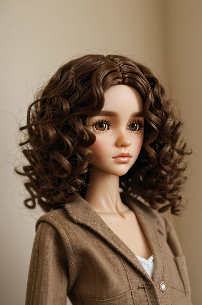 Blythe dolls short curly brown hair brown eyes less realistic