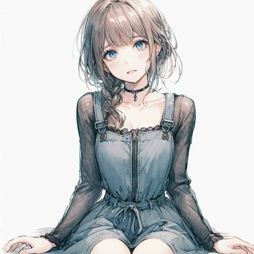 Official art using high-quality hand-drawn watercolor sketch techniques. (best quality,4k,8k,highres,masterpiece:1.2),ultra-detailed,beautiful detailed eyes,A girl with beautiful eyes, everyone, beautiful anime girl, cute anime girl, smooth anime art, anime style, elegant colors, soft lighting, delicate beautiful wet eyes, very coquettish, (beautiful large breast:1.2), (correct hands:1.2),