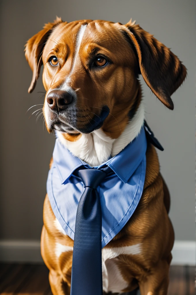 dog with tie