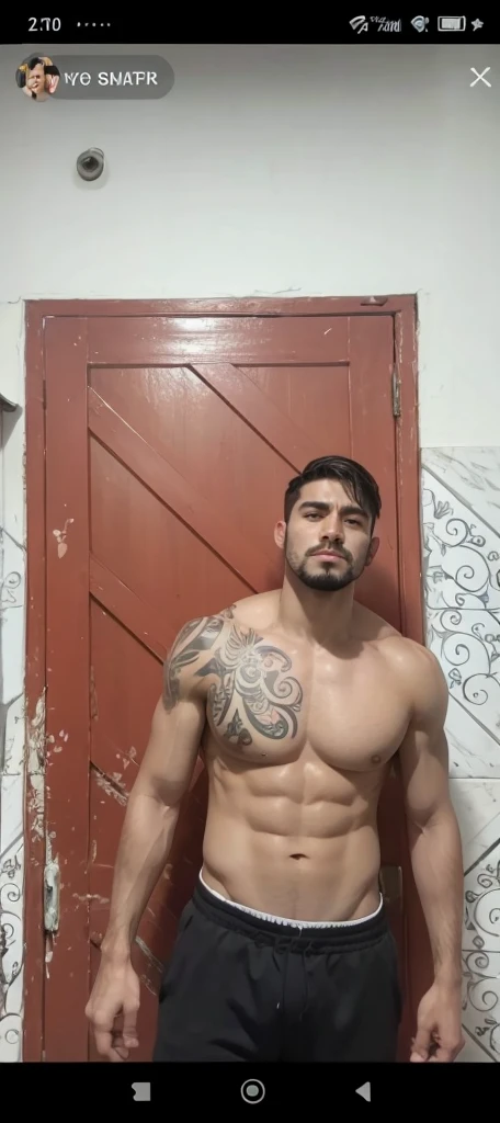 male, arrogant macho face