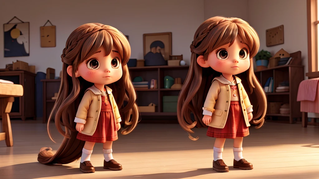 A with long hair