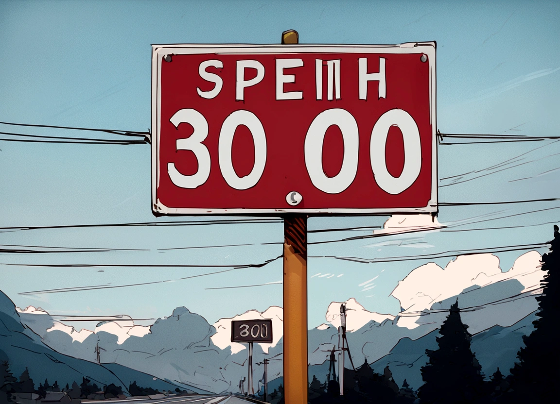 speed limit 30 MPH sign
