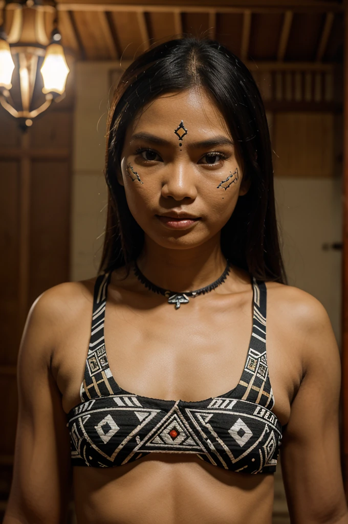 Make a West Kalimantan Dayak motif 