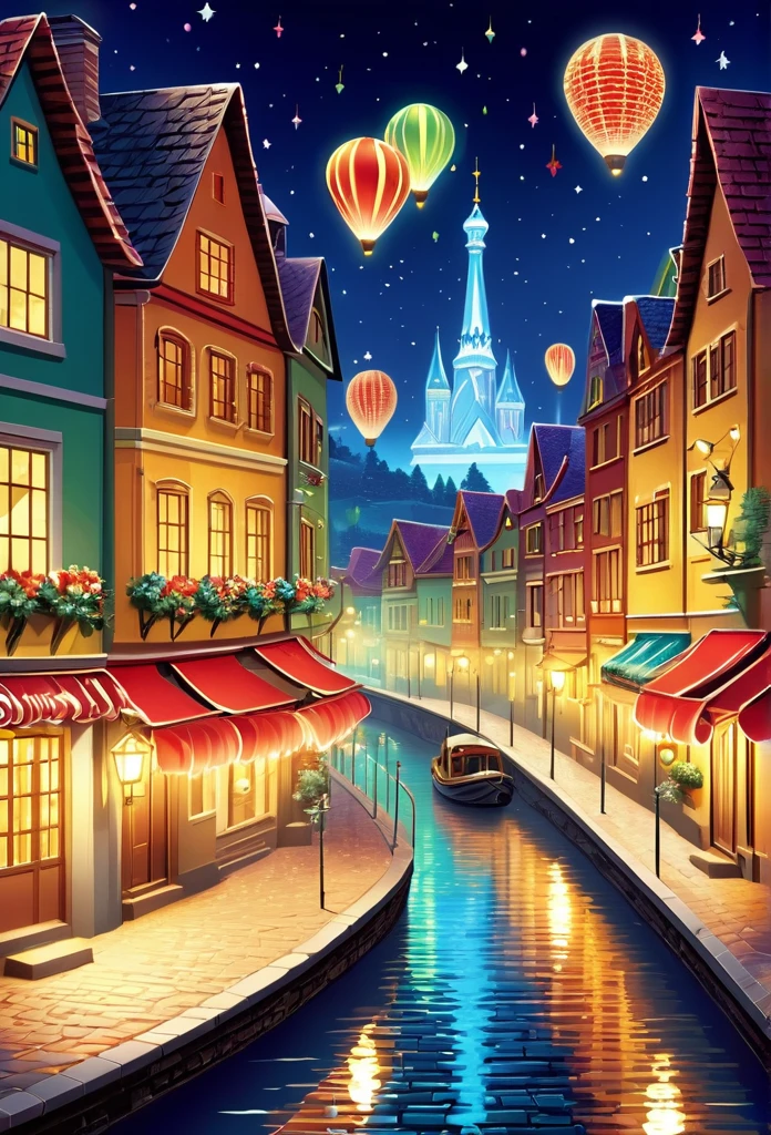 ((Best quality at best, 8K, A high resolution, tmasterpiece:1.2), ultra - detailed, (current, realistically:1.37), vivd colour, magical ambiance, Whimsical,((Vector illustration style)), Beautiful town celebrates New Year's Day New Year's countdown,new year 2024,Colorful lanterns and decorations,children playing and dancing,Huge countdown clock with gorgeous patternireworks in the night sky,Performer juggling ribbons,Colorful lanterns and decorations,Performer juggling colorful ribbons,Gorgeous temple,Incense,offering offerings,People make wishes and pray,Calm lake lit with candleeautiful reflection of fireworks and lanterns,a joyful atmosphere, hyper realisitc的, Psychedelic, Complicated details, Beautiful texture, Ethereal, like a dream, Soft glowing light, Charming Patterns, fantastical creature, Hidden surprises, dreamlike landscapes, hyper realisitc的 color palette, Mystic aura, hyper realisitc, Enchanting journey, psychedelic trip, vivid imagination, immersive experience, mysterious new year, otherworldly charm, glowing paths, Light up a magical New Year's Day, hyper realisitc sky, Whimsical themed festivals, a magical encounter, Fascinating artwork, Elegantly silhouetted against a celestial backdrop of epic trance waves, The moonlight is ethereal and vibrant, fantasy broken glass shades, Draw multiple strong exposure effects, matte painting photo painting, Stunningly superior clarity and unparalleled clarity, Stunning details that look almost unrealistic, Stunning details that are extremely captivating, Stroking technique,exquisitedetails,Very unreal, Amazing brushstroke skills, exquisitedetails are unrealistic, Gel ink craft dark teal multicolor, Crazy beautiful light, Add eye-catching high-contrast scenes, Overall stunning and beautiful, The entire process was very accurate and detailed, (Medieval Ninja Style Gouache Tmasterpiece:1.1), Crazy glowing hair, (Mysterious sci-fi paint:1.1),
