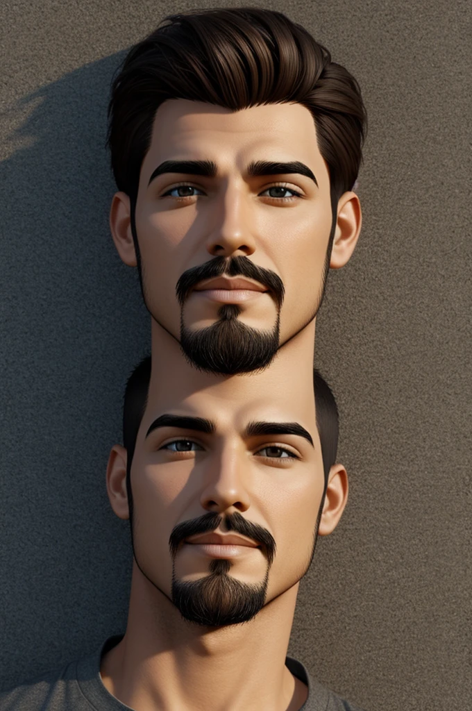 Create an animated goatee boy