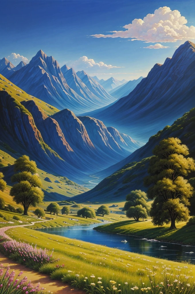 Create a wallpaper of a landscape inspired by the name of the person I love Alejandro Genaro Najarro Aquize, let it be a landscape or a painting