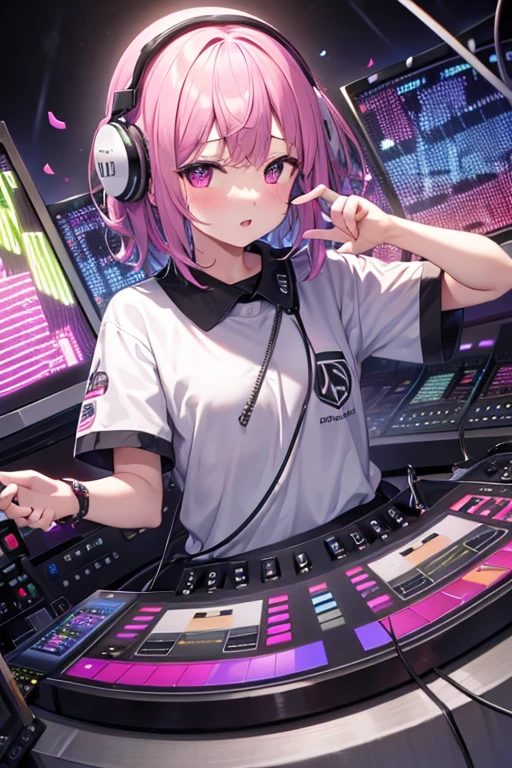 A background filled with scattered musical notes in various sizes and colors
A background completely filled with scattered musical notes in various sizes and colors, covering the entire screen.
beautiful girl colorful image
disk jockey DJ mixer clubdj
brown medium hair girl