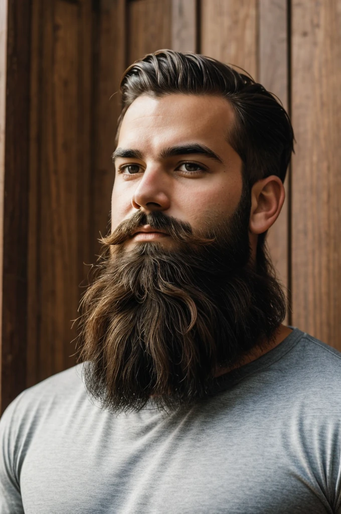 Create a boy with a beard and say Uncle Santarroseño