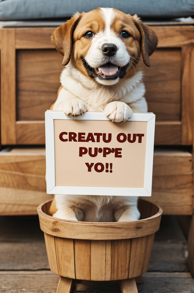 Create a happy puppy