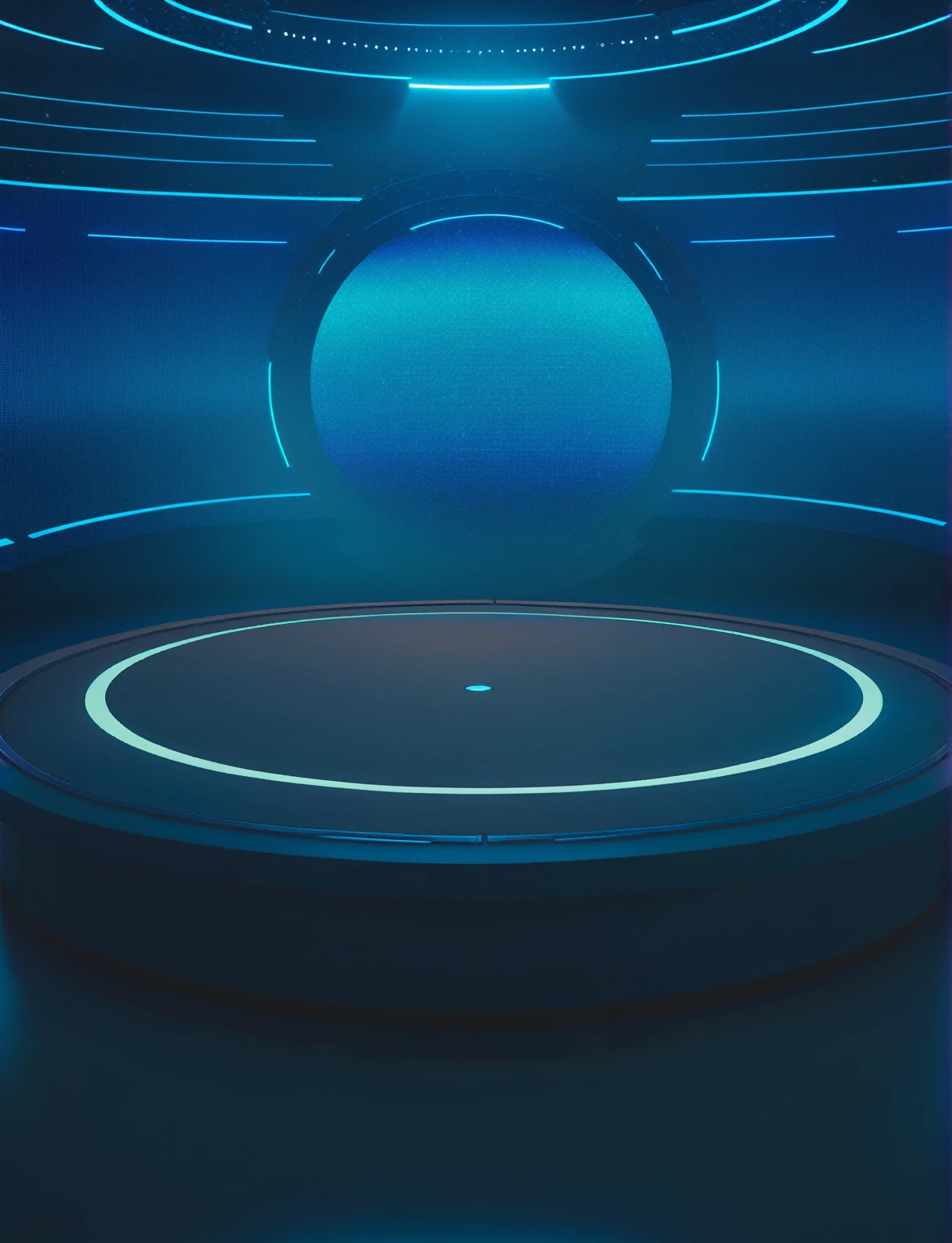 Close up of a futuristic room with circular lighting, arena background, round background, blue circular hologram, basic background, background(hard), odin's stone arena background, plain studio background, cyber background, vivid background, background bar, stage background, studio background, game background, infinite space clock background, Game Coverage, plain background