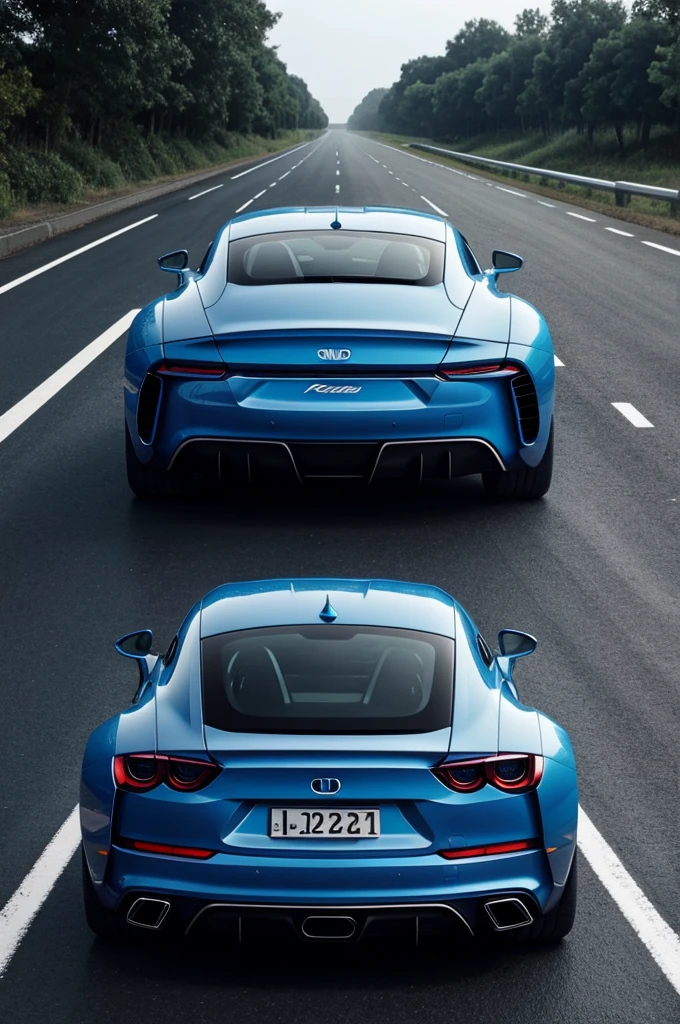 Blue future car