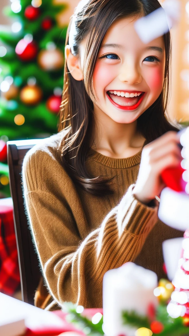 (best quality,4k,8k,highres,masterpiece:1.2),ultra-detailed,realistic,gifts,table,Christmas tree,decorations,wrapping ,bows,ribbon,presents,holiday spirit,vibrant colors,warm lighting,cozy atmosphere,toys,cards,candles,snowflakes,joyful,celebration,exquisite details,exciting surprises,shiny ornaments,sparkling tinsel,beautifully wrapped,excited children,anticipation,festive mood,magical ambiance,delightful moment,wonderful memories,family gathering,cheerful faces,Christmas magic,extravagant,abundance of presents,HDR,UHD,studio lighting,ultra-fine painting,sharp focus,physically-based rendering,professional,vivid colors,bokeh.
