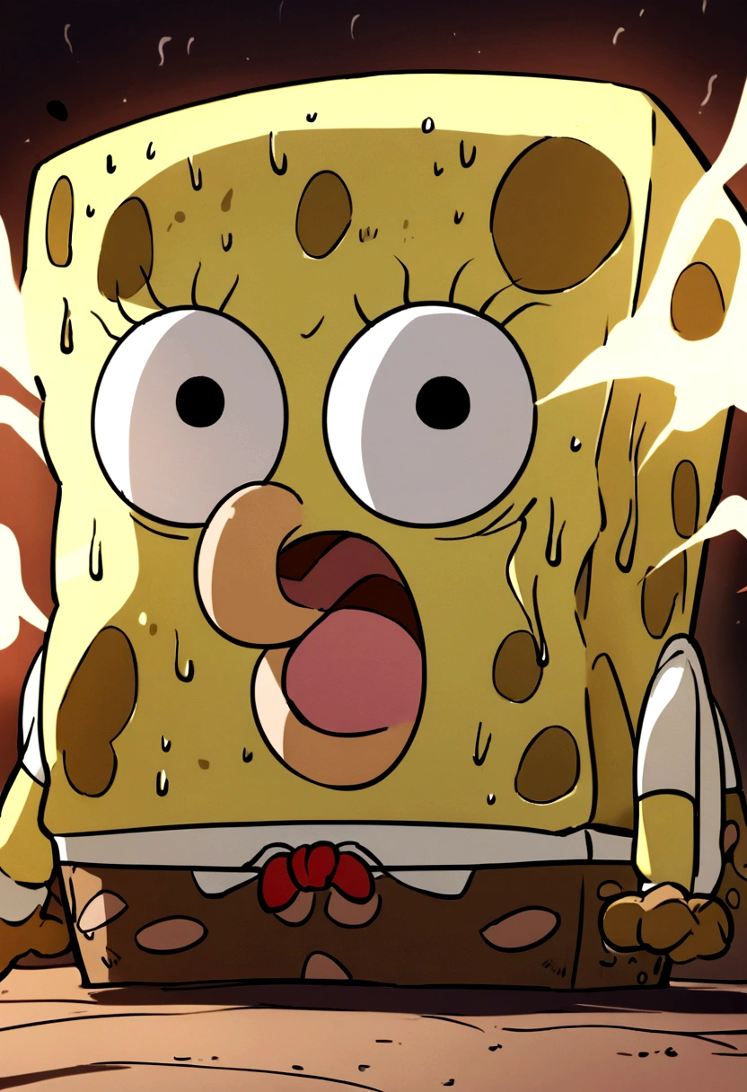 SpongeBob smokes