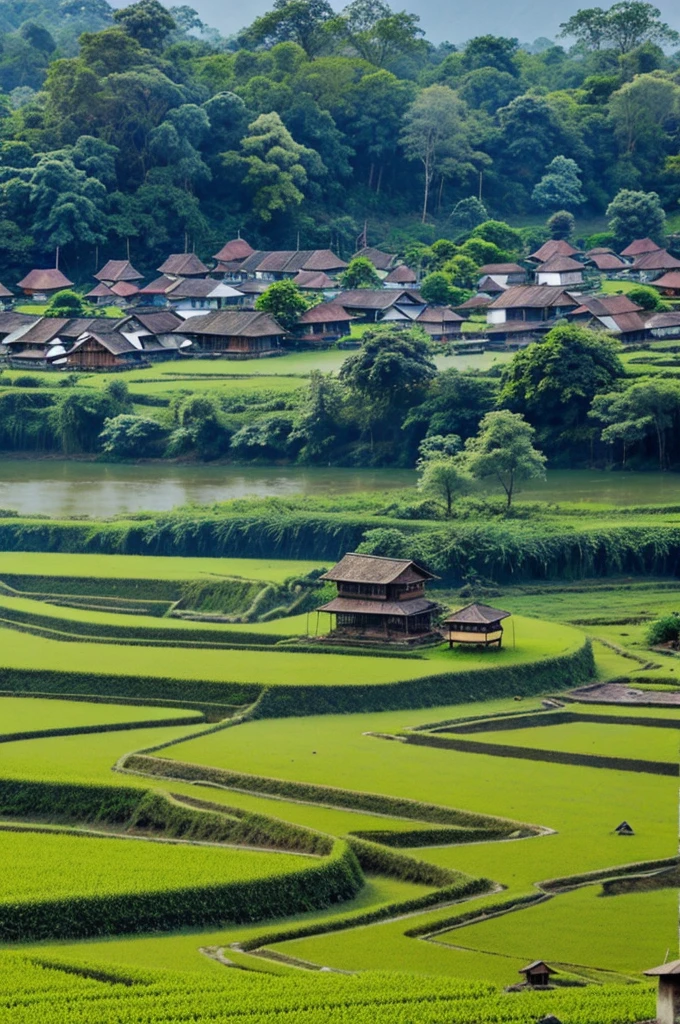 A beautiful village of Assam 
